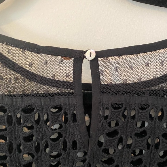 Free People FP ONE Lola Dress Black Lace Raw Hem - Picture 5 of 10